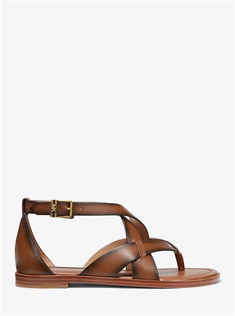 michael kors shaw|Shop Michael Kors Shaw Leather Thong Sandals .